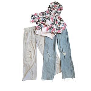 Girls Kids Denium Pant Set sz 9-12, XS